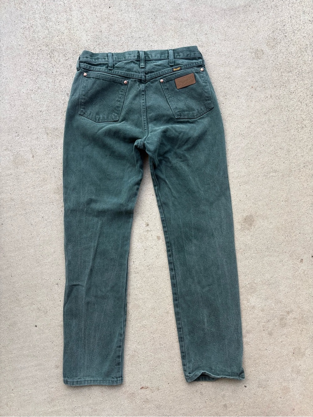 Vintage Wrangler 13MWZ Cowboy Cut Jeans Mens 32x34 Hunter Green